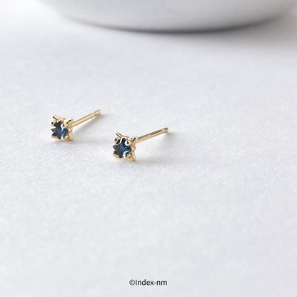 Mysterious | Tiny Blue Gem Studs