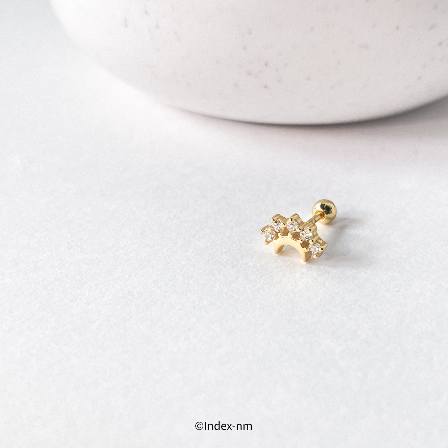 Match | Gold Asymmetrical Studs