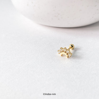 Match | Gold Asymmetrical Studs