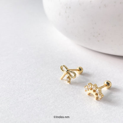 Match | Gold Asymmetrical Studs