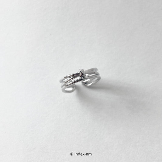 Simple Silver Wire Adjustable Ring