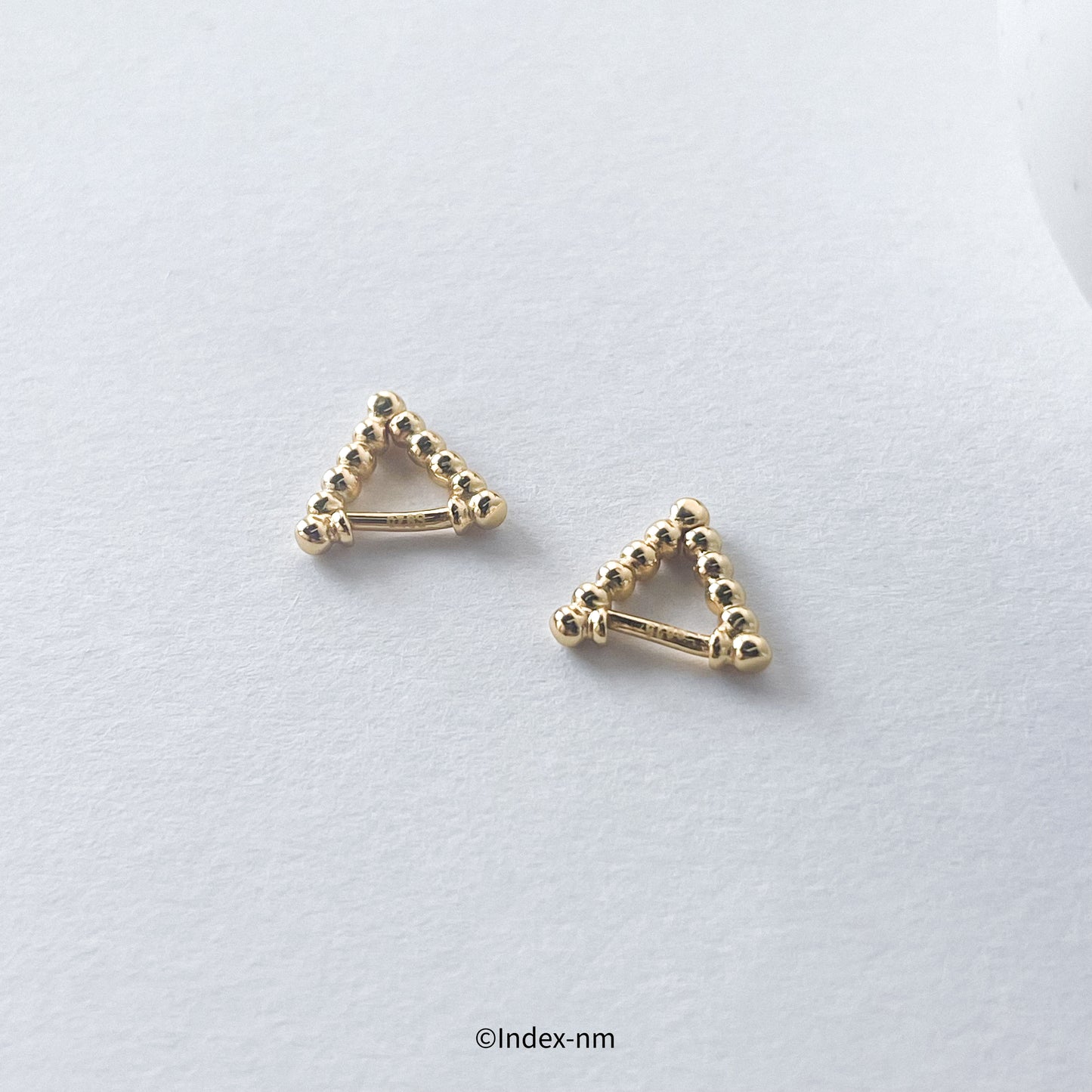 Echo | Beaded Triangle Huggies