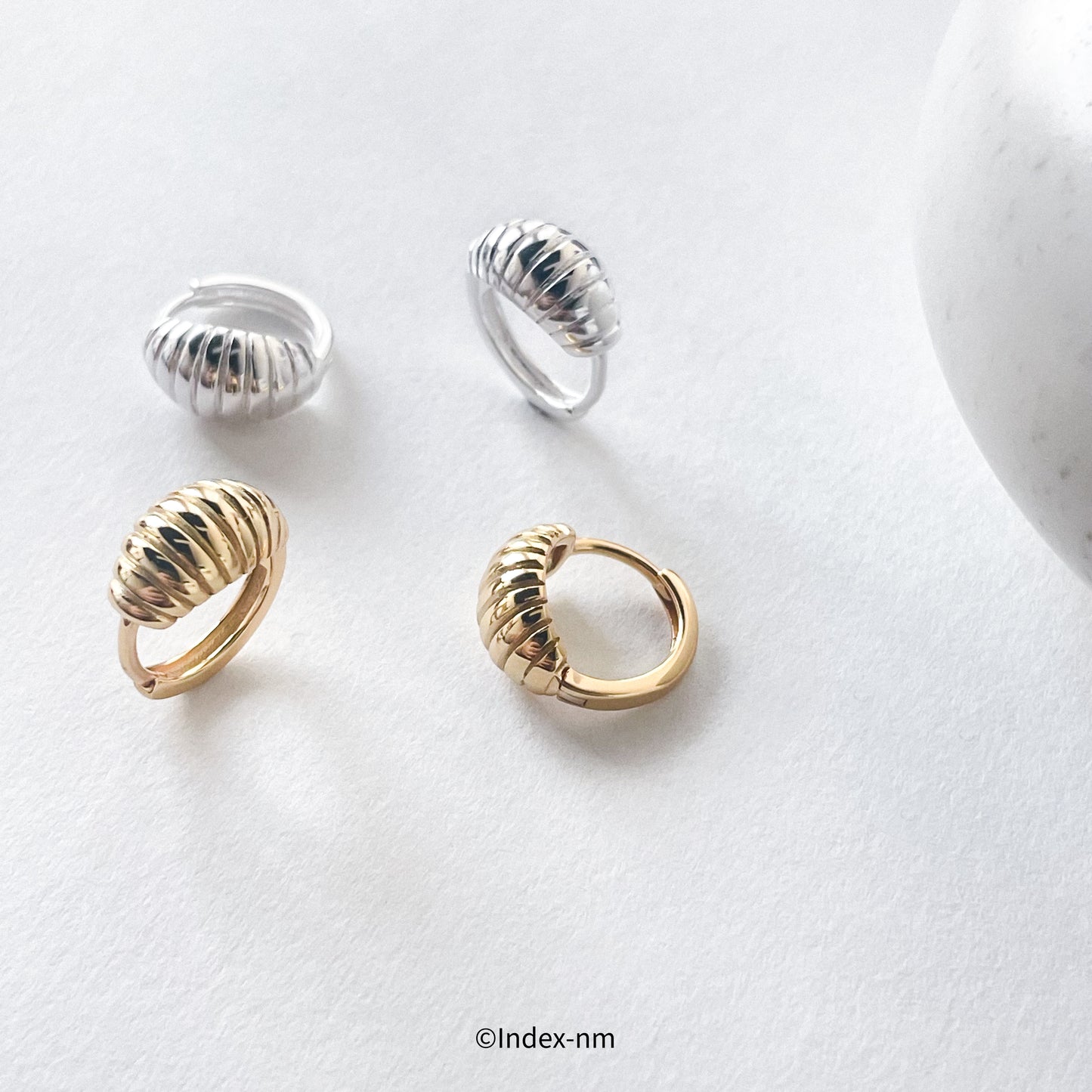 Mirage | Croissant Huggie Hoops