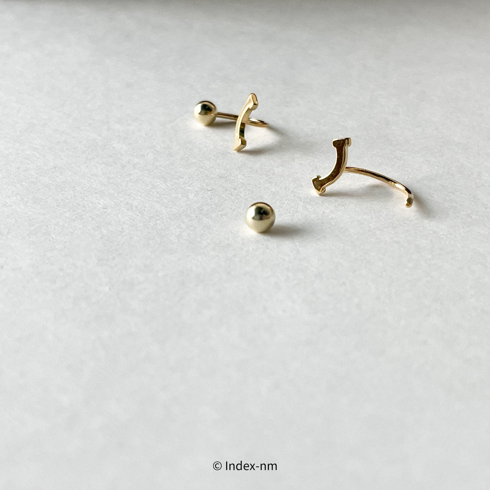 925 Sterling Silver Cute Gold/Silver Smile Stud Earrings