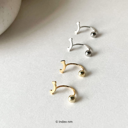 925 Sterling Silver Cute Gold/Silver Smile Stud Earrings