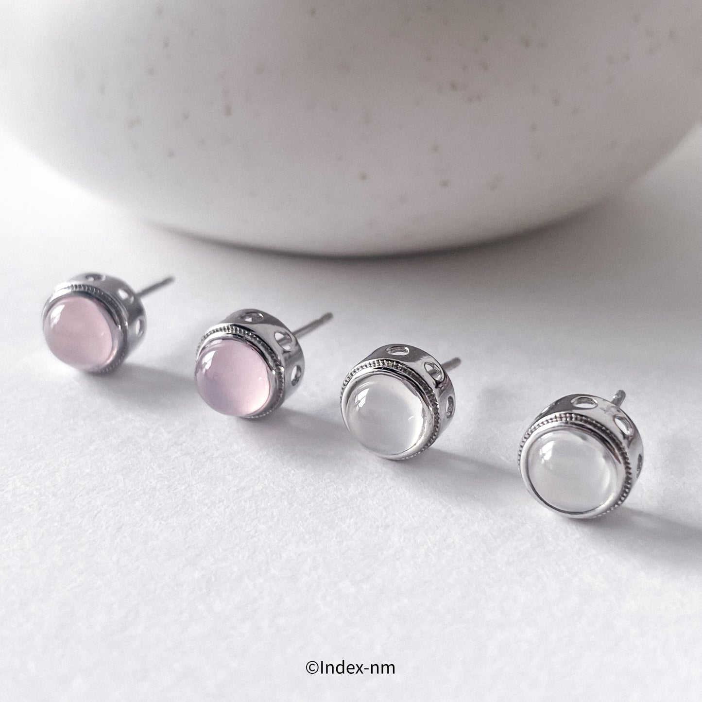 Lunaria | Agate & Chalcedony Studs