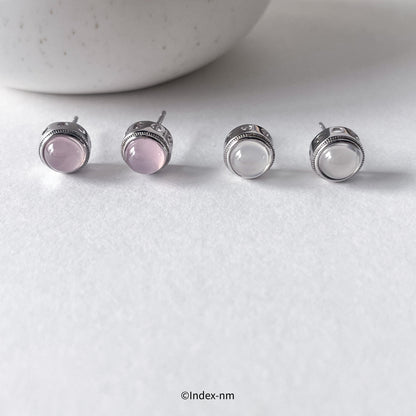 Lunaria | Agate & Chalcedony Studs