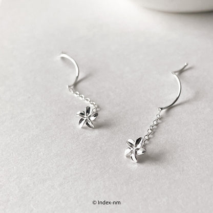 Silver Blossom | Flower Threaders Earrings