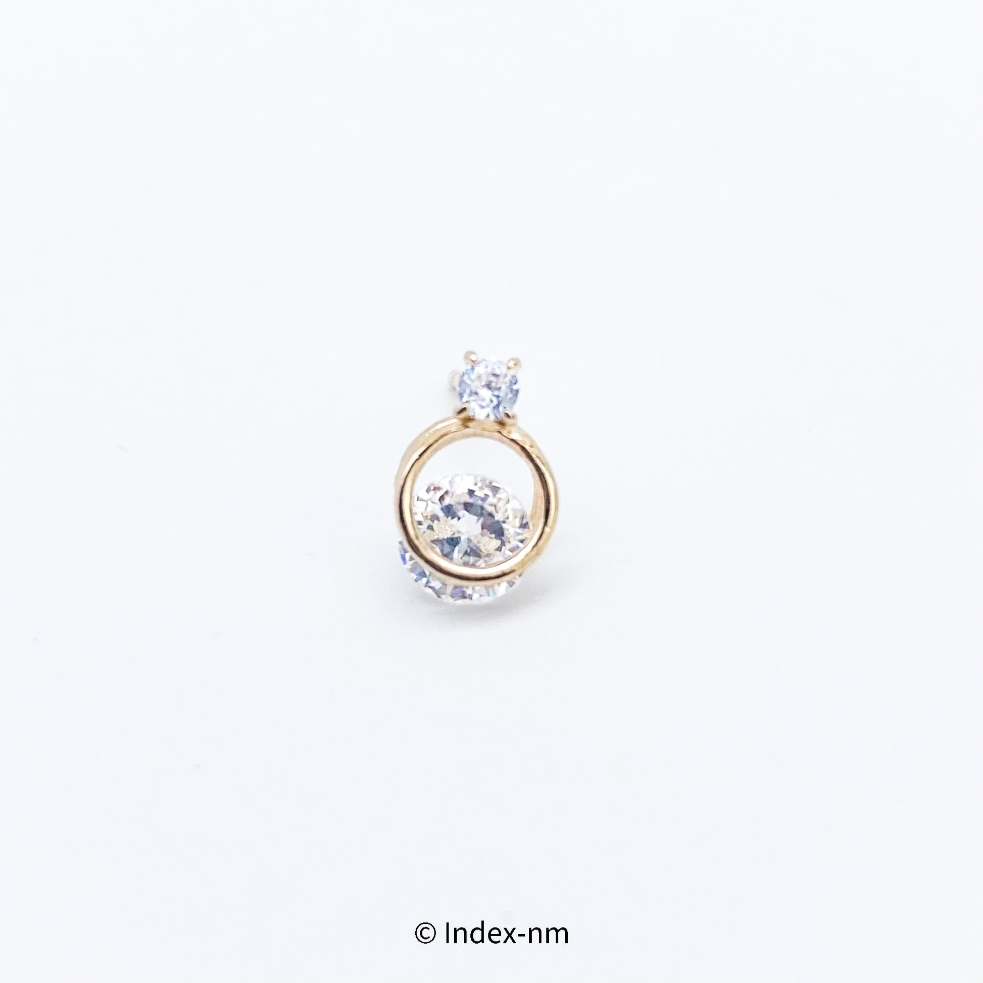 韓國簡約鋯石耳環