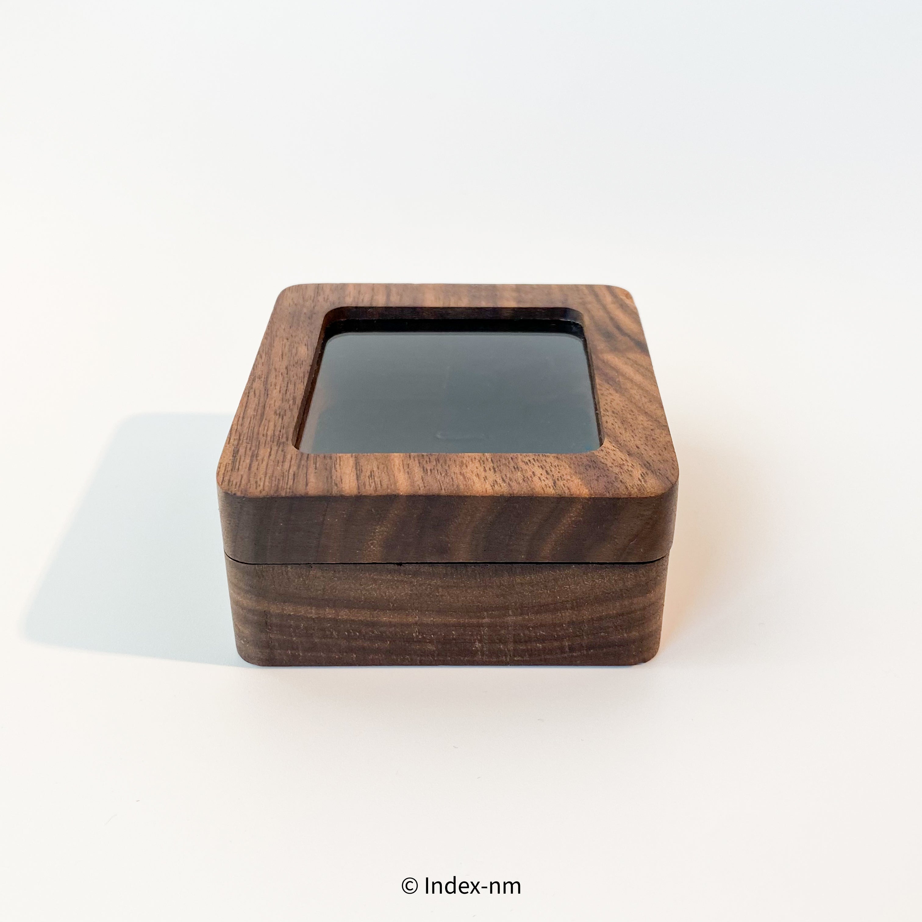 胡桃木單頸鏈天窗首飾盒| 飾物收納盒| 飾物配件| 木製飾物盒|